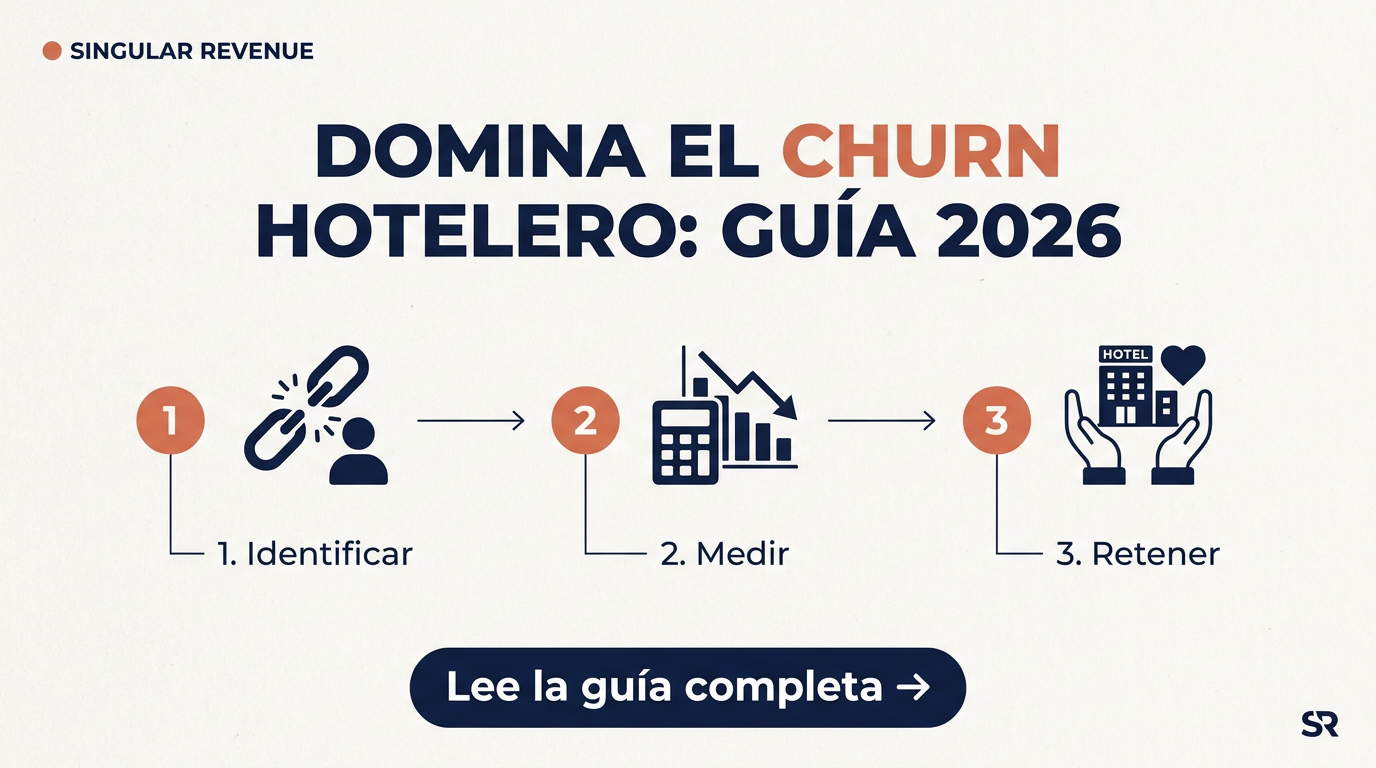 Churn rate hotelero: cómo medirlo en 2026