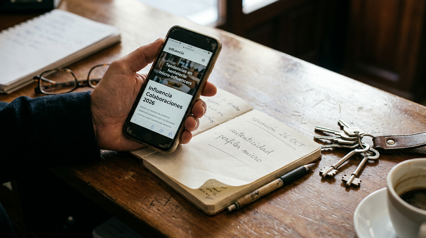 Colaboración micro influencers hotel en 2026