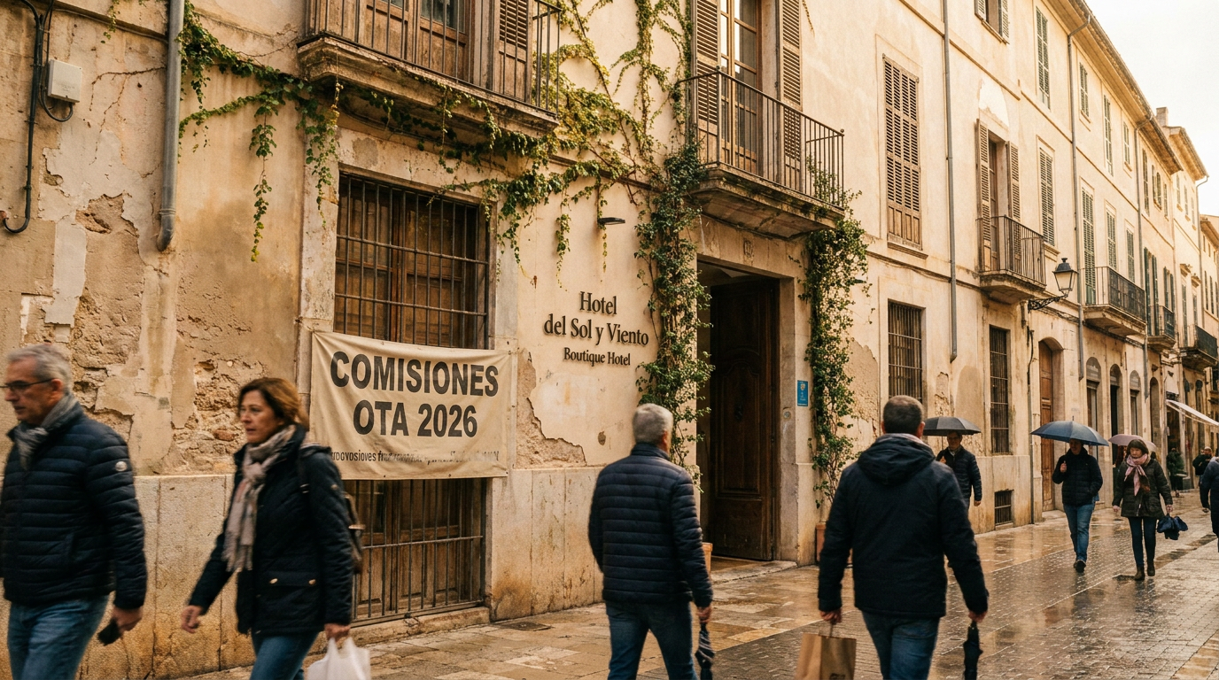 Comisiones OTA en 2026: Booking, Expedia y tu hotel