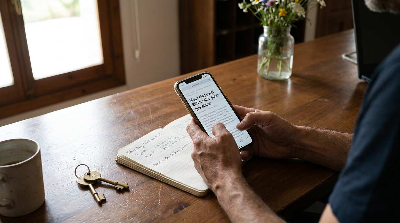 Ideas blog hotel SEO local: 5 posts que atraen